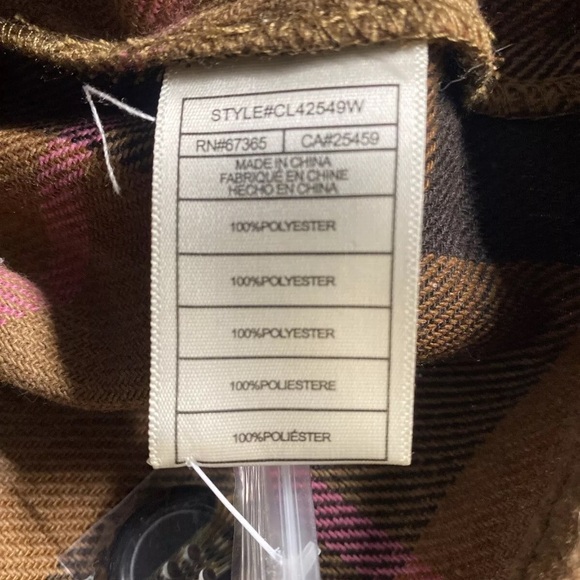 BB Dakota by Steve Madden Women's Size XS Long Sleeve Boxy Shacket Brown - Picture 5 of 5